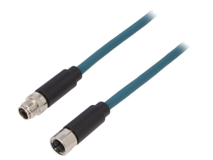 Cablu M12 8 pini cod X, 10m