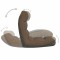 Scaun de podea pliabil, maro, material textil - 8
