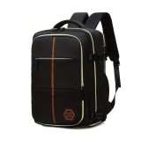 Rucsac negru de calatorie, impermeabil, bagaj de mana zboruri avioane, JollyMag, PL179