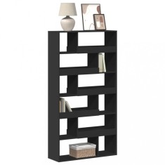 vidaXL Bibliotecă, negru, 100x33x187,5 cm, lemn prelucrat