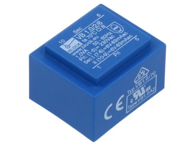Transformator PCB 1VA, 230VAC, 6V foto