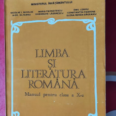 LIMBA SI LITERATURA ROMANA CLASA A X A NICOLAE PAVNOTESCU LAZARESCU LEAHU 1995