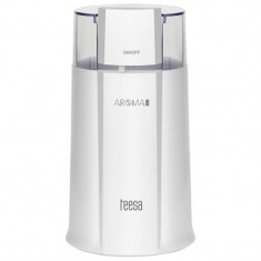 Rasnita de cafea Teesa Aroma G10, capacitate 50 g, 160 W, Alb