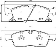 BREMBO P 37 015 PRIME LINE set placute frana,frana disc