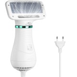 Perie cu uscator FOXMAG24 pentru caini si pisic 2 in 1, alb