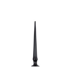 Dildo Deep Inside Ventuza PVC Negru 34 cm