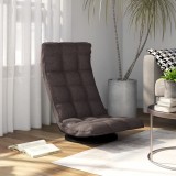 VidaXL Scaun de podea pivotant, gri taupe, material textil