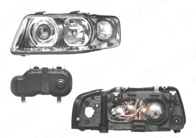 Far Audi A3 (8l), 01.2000-04.2003, fata, Stanga, H1+H7+PY21W+W5W; manual/electric; fara motoras, DEPO foto