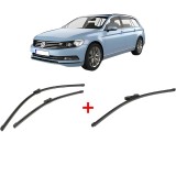 Cumpara ieftin Set 3 stergatoare Volkswagen PASSAT B8 Variant (3G5, CB5) 2014-2024, pentru parbriz si luneta, Valeo Silencio Xtrm