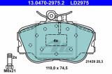 Set placute frana,frana disc MERCEDES C-CLASS Combi (S202) (1996 - 2001) ATE 13.0470-2975.2