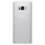 Husa de protectie Samsung Clear Cover pentru Galaxy S8 Plus, Silver