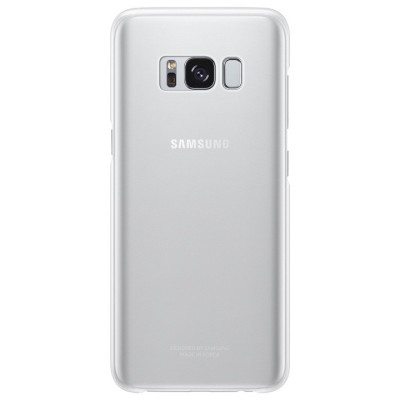 Husa de protectie Samsung Clear Cover pentru Galaxy S8 Plus, Silver foto