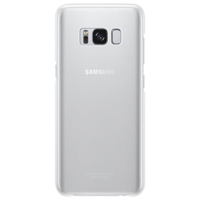 Husa de protectie Samsung Clear Cover pentru Galaxy S8 Plus, Silver