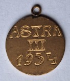 Medalion vechi ASTRA ( Arad) anul 1934 - medalie din perioada regala