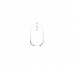 Mouse Serioux cu fir SRX9800WHT, USB, 1000 dpi, ambidextru, alb-gri