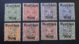 Germania Republica de la Weimar / Regatul W&uuml;rttemberg 1920 Seria Oficială "Deutsches Reich / K. W&Uuml;RTT" (Set Complet de 8 Timbre MH / MNH) - FD1