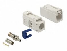 Conector FAKRA B mama 25mm pentru sertizat, Delock 89686