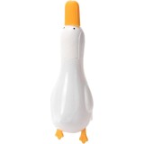 Cleste Multifunctional, 2in1, Cleste pentru Parul Cazut si Mini Racleta pentru Depuneri, din ABS, Model Rata, Alb