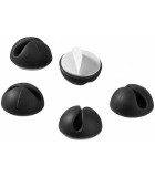 Ghidaj cablu pentru birou 5buc/set negru Goobay