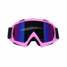 Ochelari unisex ski, snowboard, rama roz - lentila multicolora, O1ROM