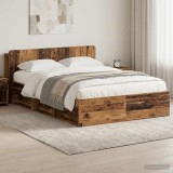 Cumpara ieftin Cadru de pat cu depozitare Lemn vechi 150 x 200 cm