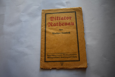 Walther Lambach - Diktator Rathenau (1918) foto