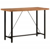 Cumpara ieftin Masă de bar, 150x70x107 cm, lemn masiv acacia și fier