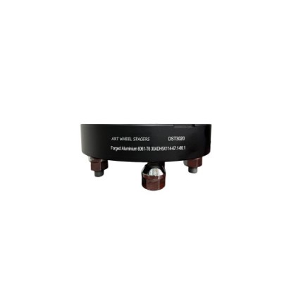 Distantier jante auto 5x114,3 30mm Negru prindere dubla cu piulite M12x1,5 67,1-66,1 Cod: DST3020 Automotive TrustedCars foto