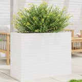 Jardiniera de gradina, alb, 90x40x68,5 cm, lemn masiv de pin GartenMobel Dekor, vidaXL