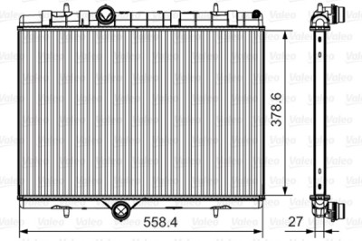VALEO 735630 Radiator, racire motor foto