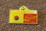 Insigna - COCA COLA - Japonia la Campionatul Mondial de Fotbal ITALIA`90