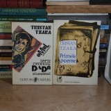 LOT DOUA CARTI TRISTAN TZARA : SAPTE MANIFESTE DADA + PRIMELE POEME , 1971 / 1996 *