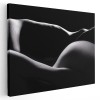 Tablou canvas nud femeie solduri alb negru 1146 Tablou canvas pe panza CU RAMA 50x70 cm