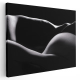 Tablou canvas nud femeie solduri alb negru 1146 Tablou canvas pe panza CU RAMA 30x40 cm