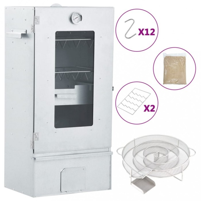 Gossi afumatoare cuptor/gratar, generator fum rece, otel galvanizat