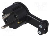 Conector alimentare AC 2P PE 250VAC 16A negru TIMEX-ELEKTRO