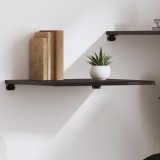 VidaXL Raft de perete maro &icirc;nchis 60x60x2 cm lemn masiv stejar tratat