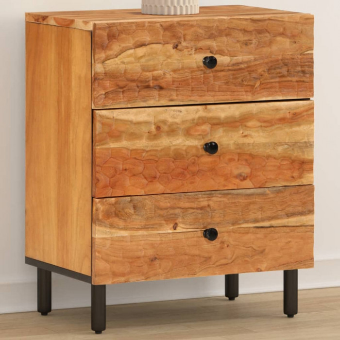 Noptiera, 50x33x60 cm, lemn masiv de acacia GartenMobel Dekor