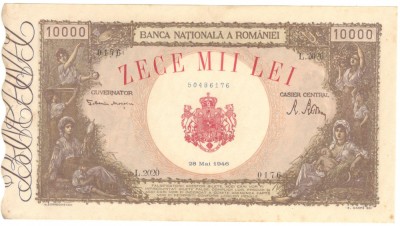 Romania 10000 lei 1946. 05. 28. foto