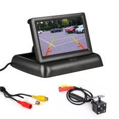 Camera auto video marsarier cu 4 LED si Monitor LCD pliabil de 4.3 inch foto
