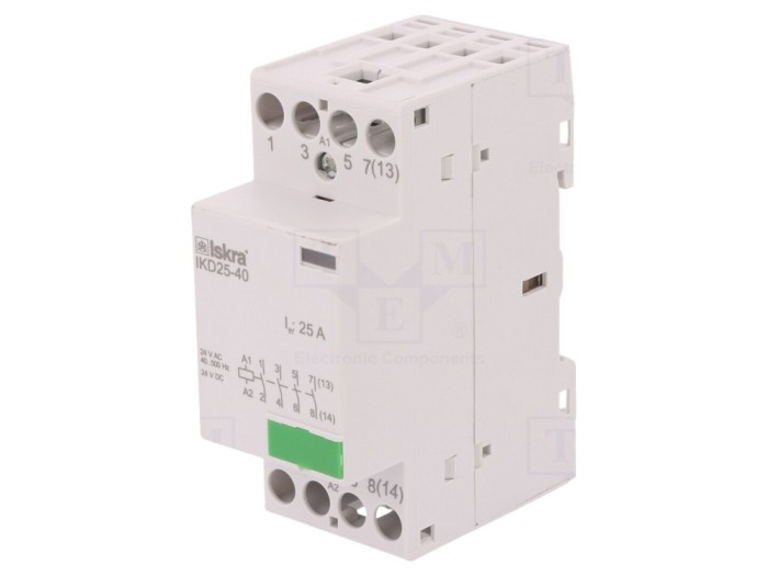 Contactor 4 poli 25A 24VAC/DC