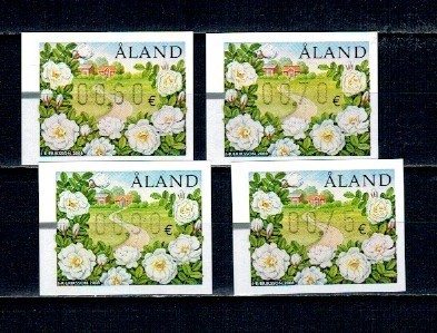 Aland (Finlanda) 2008 - Flori, mărci de automat, neuzate foto
