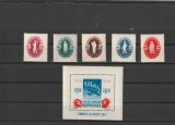 ROMANIA 1946 LP 195 LP 196 - 1 MAI ZIUA MUNCII SERIE SI COLITA MNH NESTAMPILATE