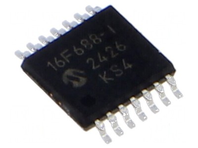 Microcontroler PIC 20MHz 7kB A/E/USART GPIO ICSP 2-5.5VDC foto