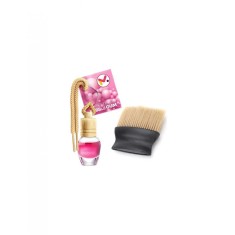 Odorizant auto aroma Bubble Gum si perie cu maner ergonomic si fire din Nylon SoftTouch