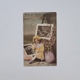 Carte Postala tematica pascala Paste Fericit!, colorizata, circulata cu timbru 1912 / Timis / Banat / Romania