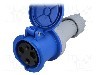 Conector alimentare AC, IEC 60309, IP44, 63A, 230V AC, 3 pini, PCE - 2331-6