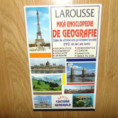 LAROUSSE -MICA ENCICLOPEDIE DE GEOGRAFIE