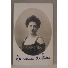 REGINA DE SACHSEN , CARTE POSTALA ILUSTRATA , MONOCROMA, CIRCULATA , DATATA 1911
