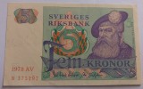 Suedia, 5 Kronor 1978